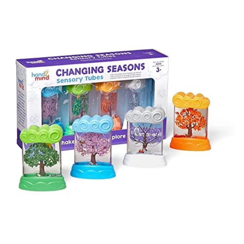 Tubos sensoriais hand2mind Changing Seasons, Sensory Fidget