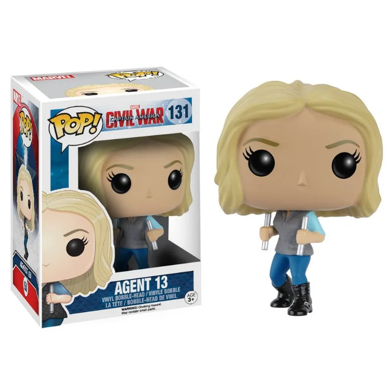 Boneco Funko Pop Agent 13 131 Captain America Civil War