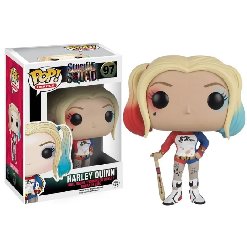 Boneco DC Esquadrão Suicida Arlequina Harley Quinn 97 - Funko Pop Funko