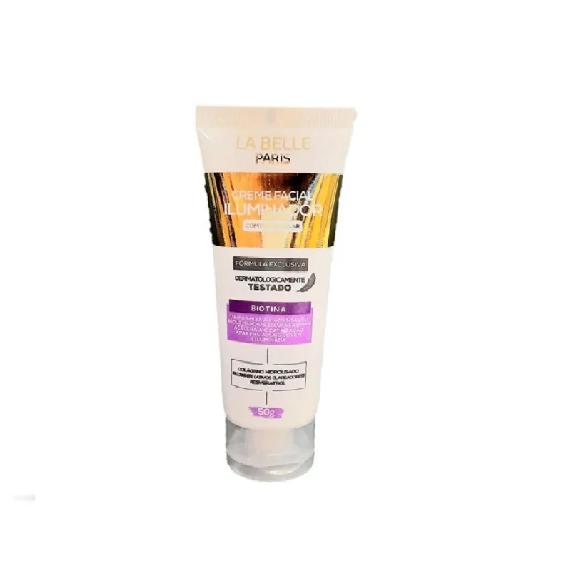 Creme Facial Iluminador Com Biotina 50G La Belle