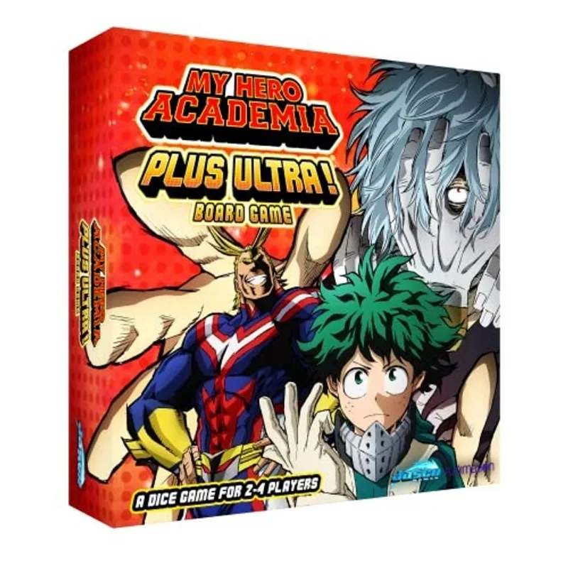 My Hero Academia Plus Ultra Jogo de Tabuleiro Jogo de Estratégia para Adultos e Adolescentes Idade 14 + 2-4 Jogadores Tempo médio de reprodução 30 minutos Feito por Jasco Games