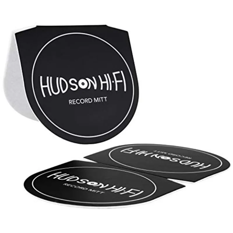 Hudson Hi-fi Três Pacotes Recorde Mitt Anti Estátic Record Cleaner &amp; Handler - Acessórios De Toca-disco Com Material De Microfibra Macia Par