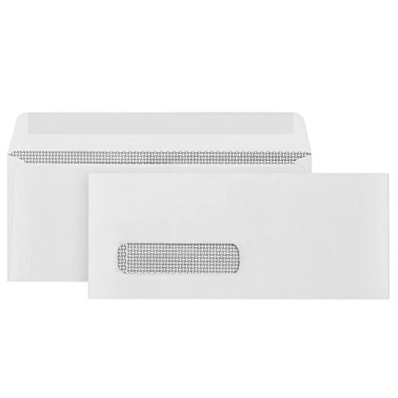 500 9 Envelopes de segurança de janela única, selo grosso com gummed, projetado para envio seguro de cheques de folha de pagamento, faturas QuickBooks, correio de retorno e declarações comerciais - 3