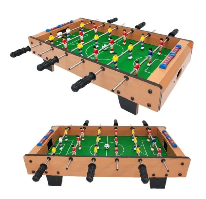 Mini Mesa Pebolim MDF De Bancada 18 Jogadores 23x37x68 - Genérico