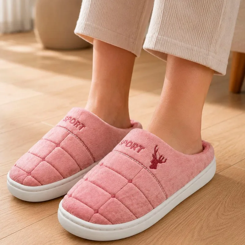 Pantufa Chinelo Adulto Unissex Fechada Quentinha Confortável