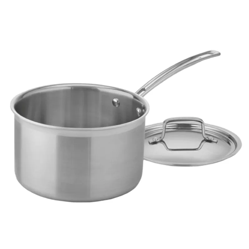 PANELA CUISINART MULTICLAD PRO TRIPLE PLY AÇO INOX 4 LITROS COM TAMPA MCP194-20N - Cuisinart