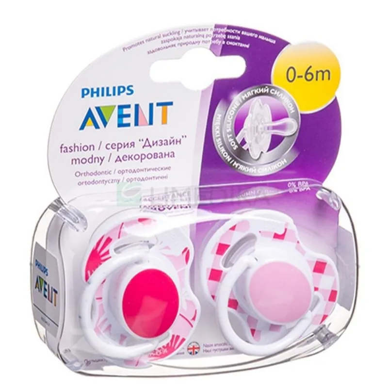 CHUPETA FREEFLOW DUPLA VERMELHA E ROSA 0-6M - PHILIPS AVENT