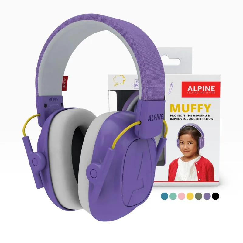 Fones De Ouvido Com Cancelamento De Ruído Alpine Muffy Kids Purple