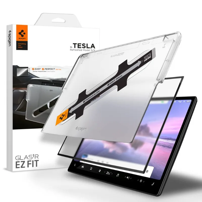 Protetor De Ecrã Spigen Glastr Ez Fit Tesla Model S/x 17"