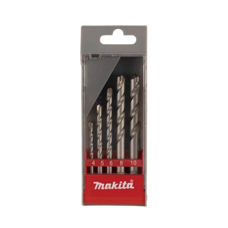 Jogo de Brocas para Concreto 4, 5, 6, 8 e 10mm Makita
