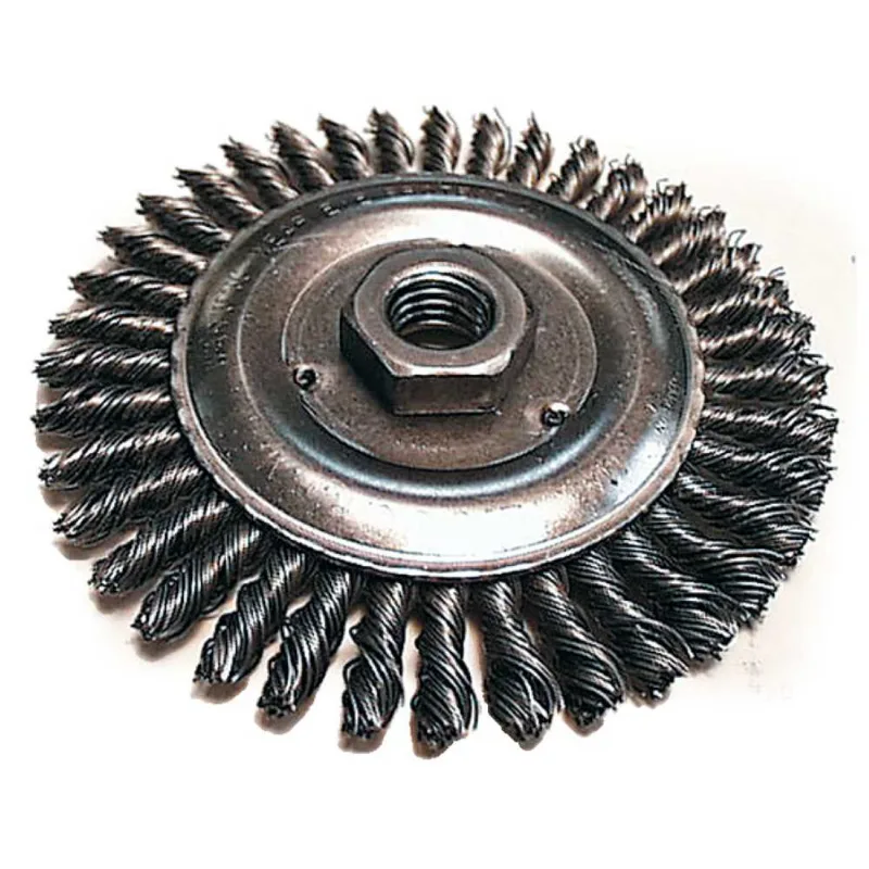 Escova de Aço Circular Trançado 100mm com Haste 6mm Makita