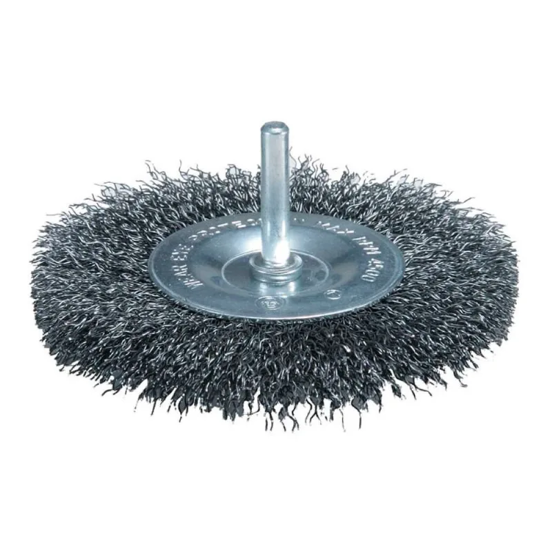Escova de Aço Tipo Roda com Haste 6mm Makita Escova de Aço Tipo Roda 50mm com Haste 6mm Makita