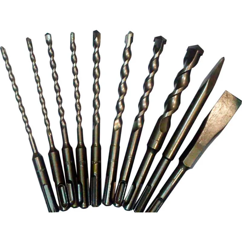 Kit de Brocas 6 a 100mm e Cinzéis Makita 10 Peças D-41470 D-41470