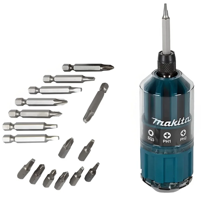 Jogo De Chaves Com Kit Bits 18 Peças - B-28896 - Makita Makita