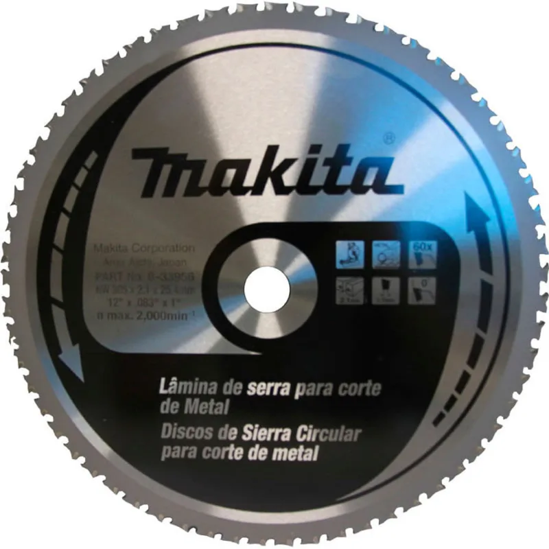 Disco de Serra Circular 12x1" 60 Dentes Makita B-33956 B-33956