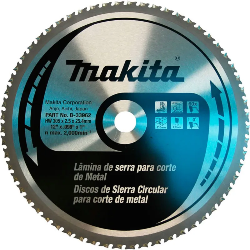 Disco de Serra Circular 305x25,4mm 60 Dentes Makita B-33962 B-33962