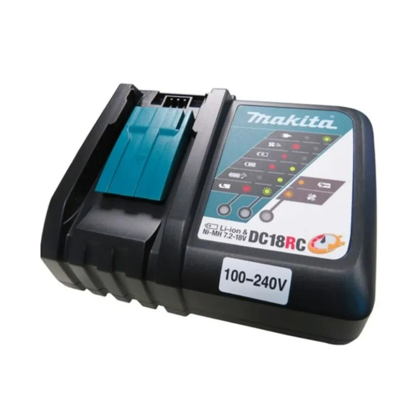 Carregador de Bateria Íons de Lítio 14.4V e 18V DC18RC Bivolt Makita