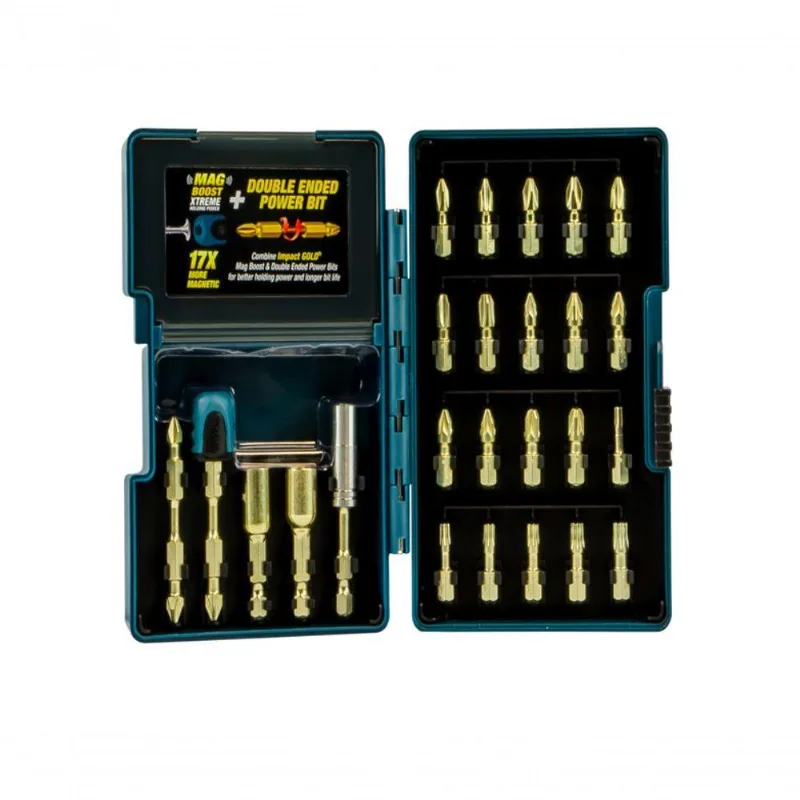 Jogo De Bits Diversos Impact Gold 26 Peças Makita B-69163 Resistente E Preciso