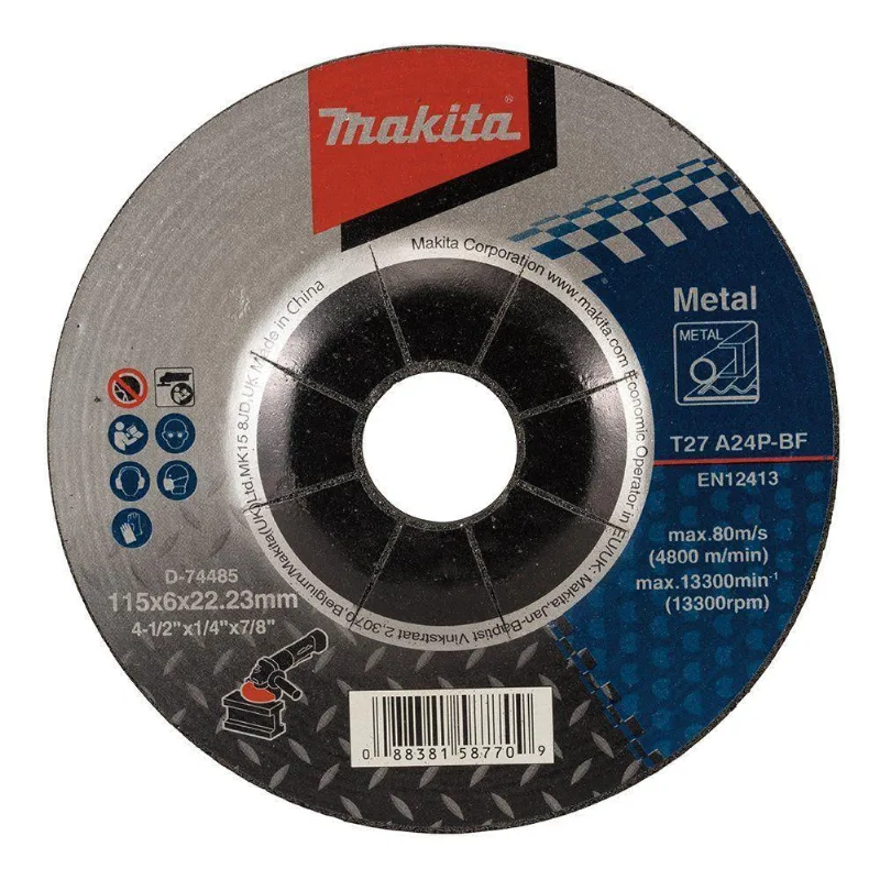 Disco De Desbaste Para Aço 115mm Makita D-74485