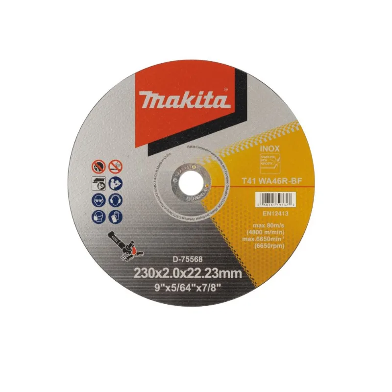 Disco de Corte para Aço Inox Makita Disco de Corte para Aço Inox 9" 230x2,00mm D-75568 Makita