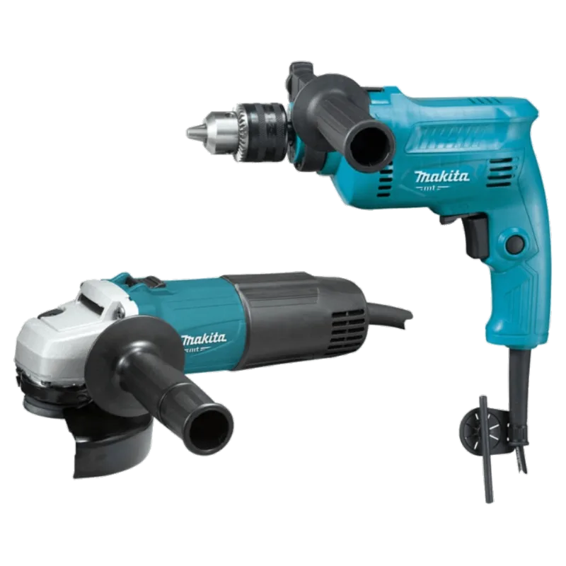 Kit Combo Esmerilhadeira Angular 600 Watts M0901b + Furadeira De Impacto 500 Watts M0801b - Mtk0003b - Makita Makita