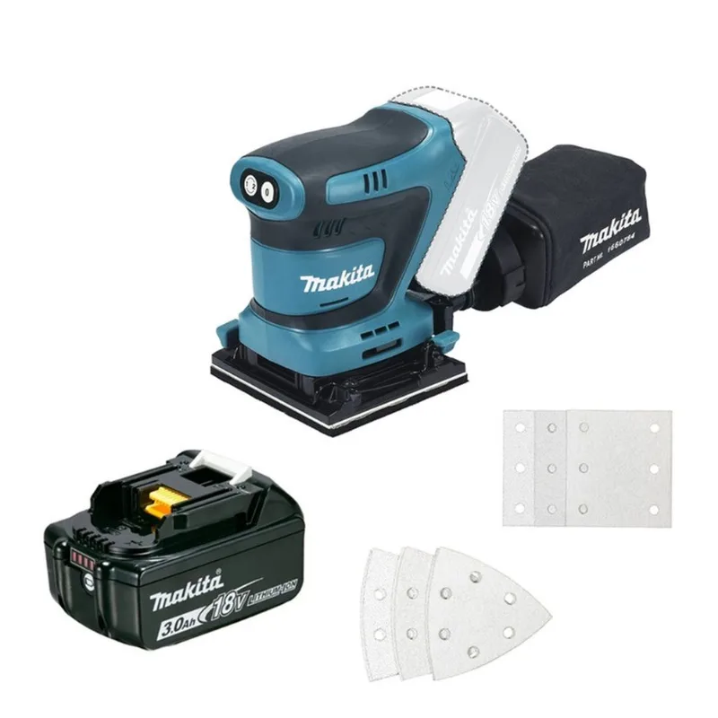 Lixadeira orbital a bateria Makita DBO480z 18v + 1 bateria de 3,0Ah