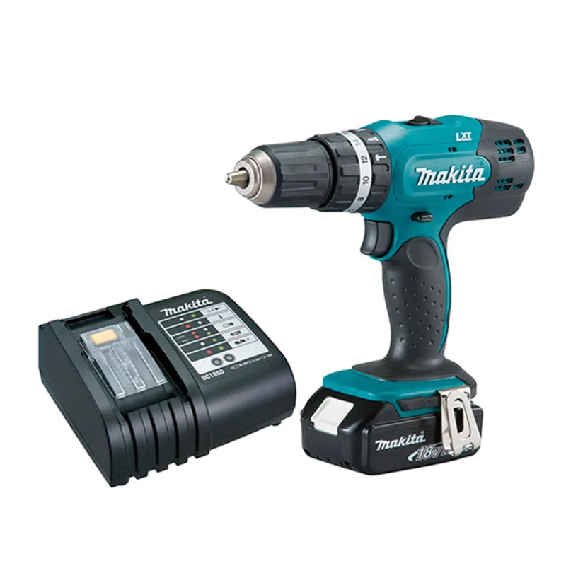 Parafusadeira Furadeira de Impacto a Bateria 1/2" 18V Makita DHP453X10 DHP453X10