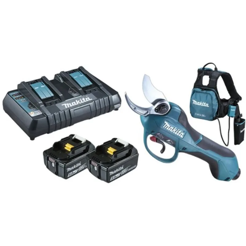 Tesoura De Poda 18v 2 Baterias E Carregador Makita Dup362pt2n