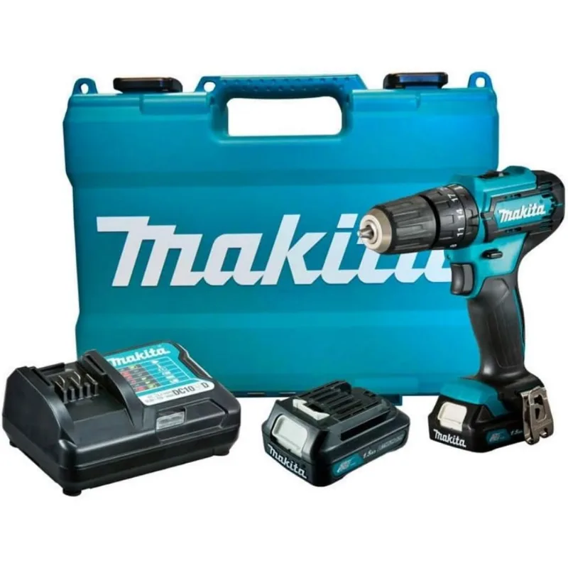 Parafusadeira E Furadeira De Impacto A Bateria 12v Carregador 2 Baterias E Maleta