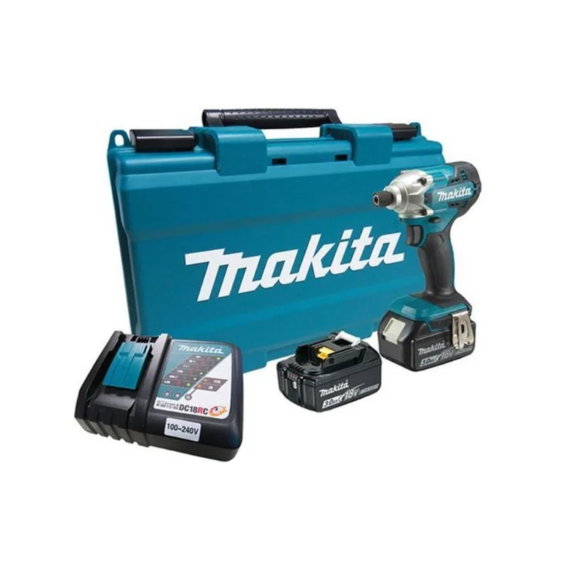 Chave De Impacto Makita Com 2 Baterias 18v 3.0ah 155n.m