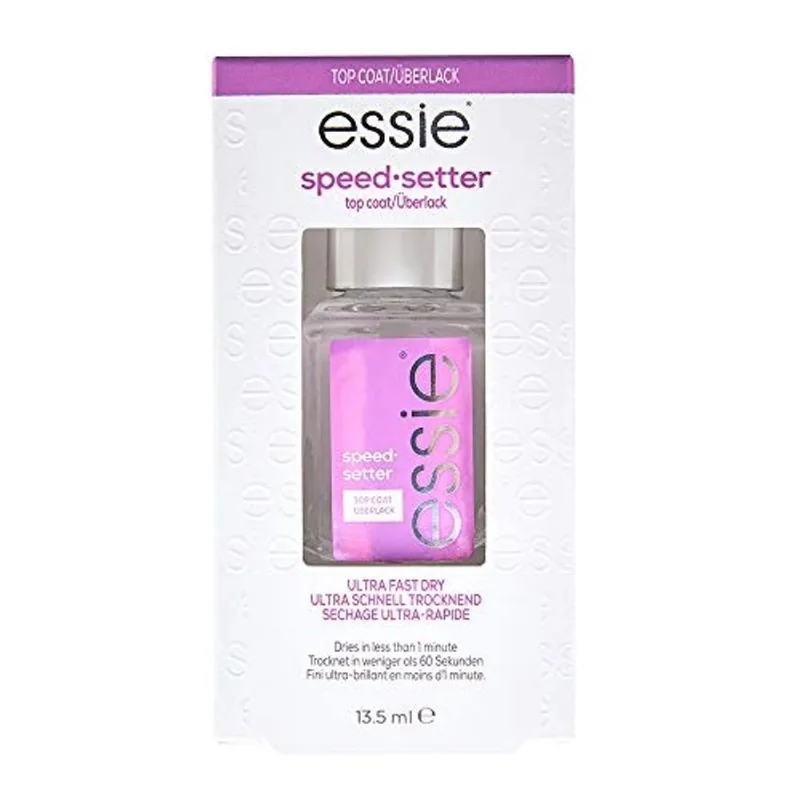 Speed Setter Top Coat de secagem ultra rápida essie para unhas, 0,46 onças