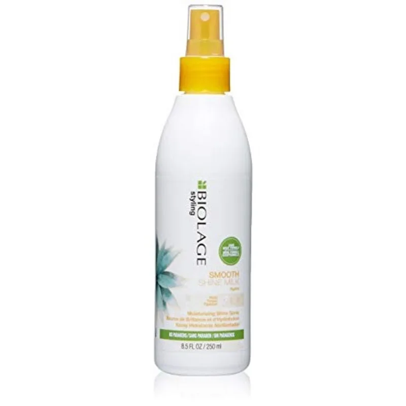 Biolage Styling Smooth Shine Milk Névoa leve que alisa cabelo e controla frizz Para todos os tipos de cabelo sem parabenos Vegan 8.5 fl. oz. 8.45 Fl. Oz.