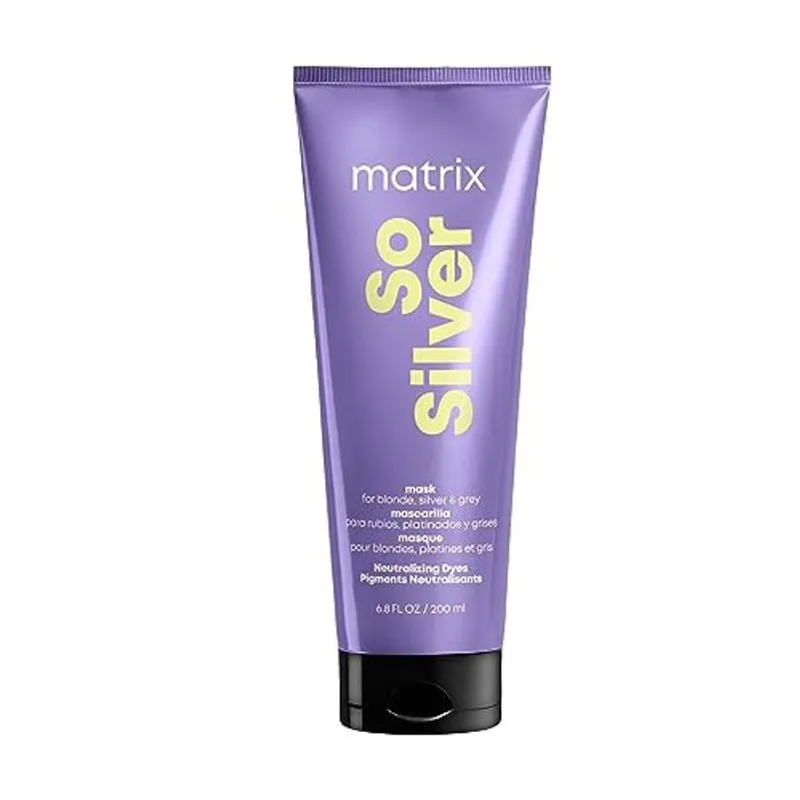 Máscara de cabelo roxa tonificante Matrix So Silver Deep C