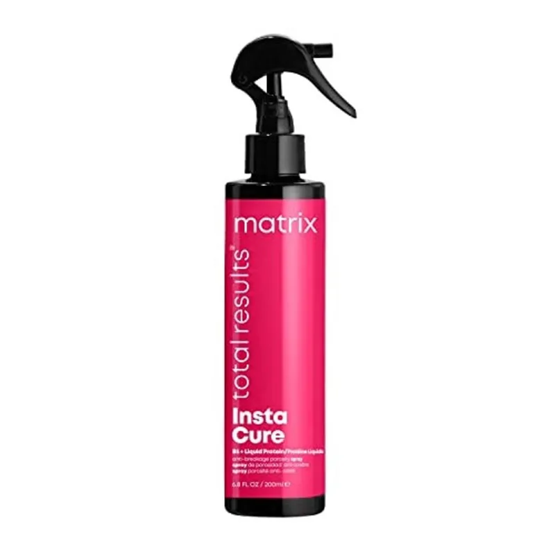 Resultados totais da matrix Instacure Spray de porosidade anti-quebra Protetor térmico & detangler Reparos e Fortalecimento de capilar anti-Frizz Para cabelo seco, danificado e quebradiço