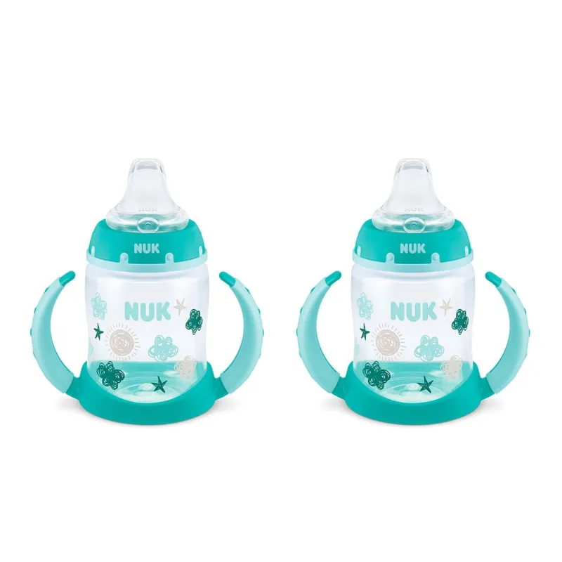 Copo de silicone nuk Learner, 5 onças, pacote com 2, nuvens