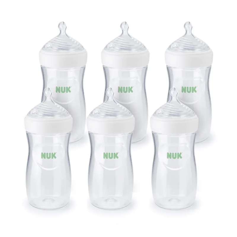 Mamadeira nuk Simply Natural com Safetemp, 9 onças, pacote c