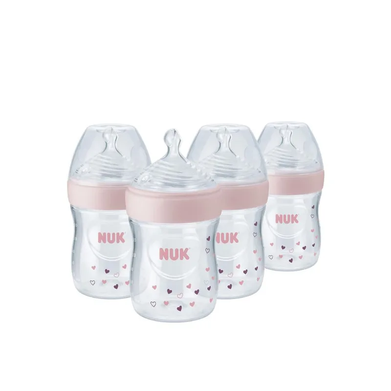 Mamadeira nuk Simply Natural com Safetemp, 5 onças, pacote c