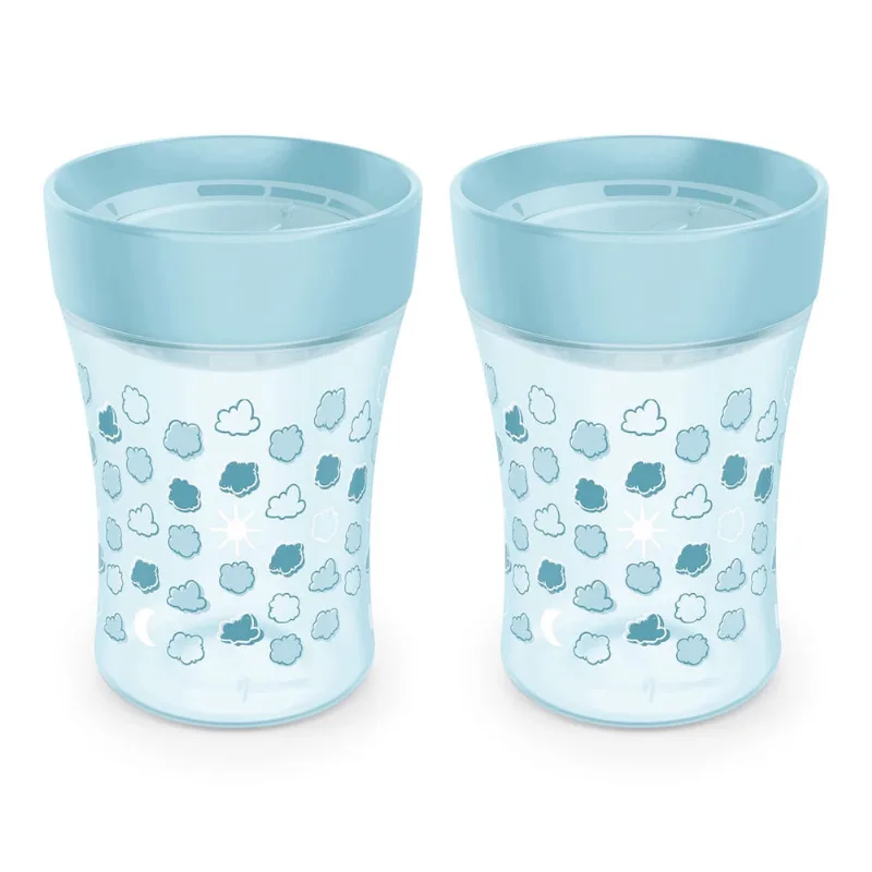 Copo de plástico nuk Sip Trainer, pacote com 2, azul