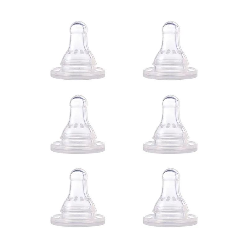 Bicos de mamadeira de silicone First Essentials by nuk, lent