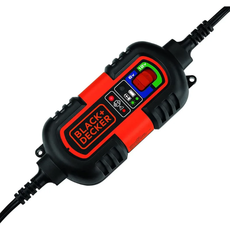 Carregador Automático de Bateria 6V/12V c/ Grampos e Terminais de Anel-O - BM3B