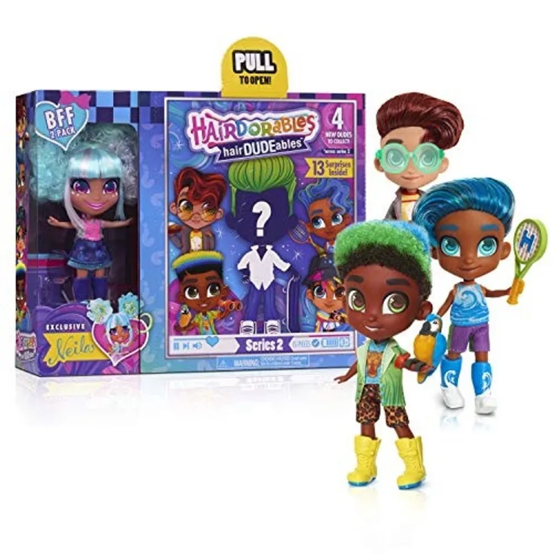 Basta jogar Hairdorables bff Pack (hairDUDEables) Série 2?