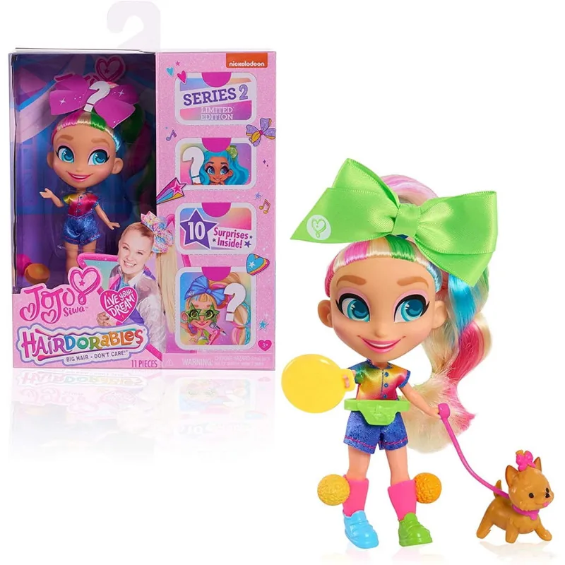 JoJo Siwa JoJo ama hairdorables Edição Limitada Boneca Colecionável