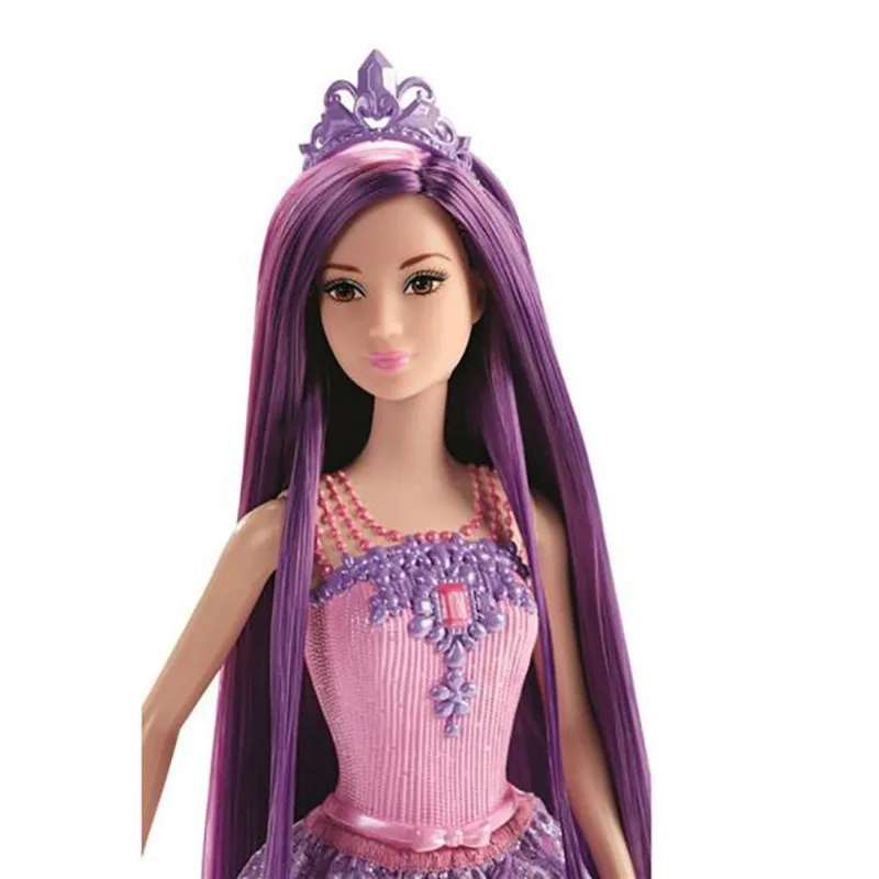 Barbie - Reinos Mágicos - Princesas Penteados Mágicos - Cabelo Roxo - Mattel