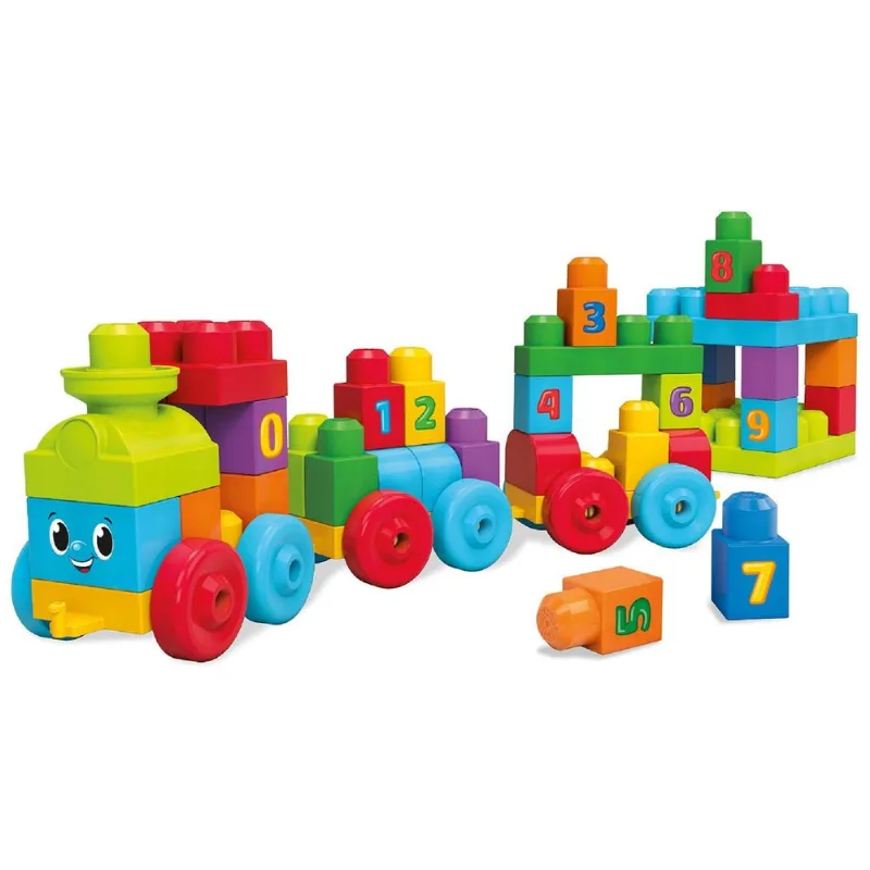 Mega Bloks First Builders - Trem de Aprendizado 50 Peças