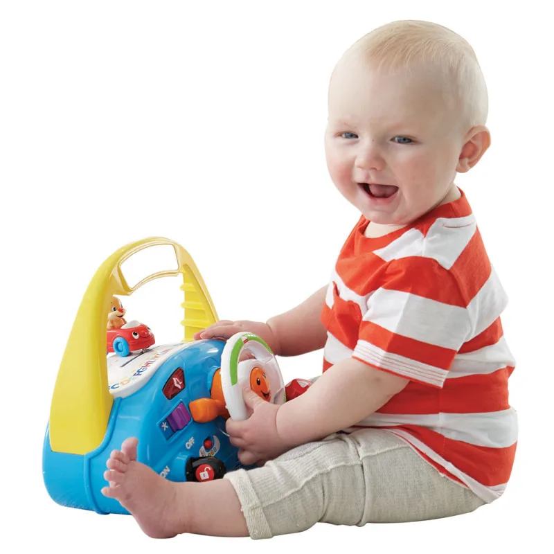 Centro de Atividades - Learn and Laugh - Volante de Carrinho do Cachorrinho - Fisher-Price