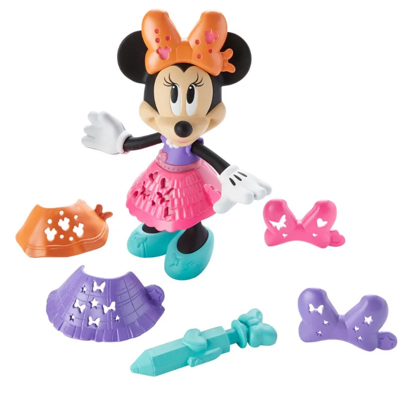 Boneca Articulada - 25 Cm - Disney - Minnie Mouse - Desenhos Mágicos - Fisher-Price