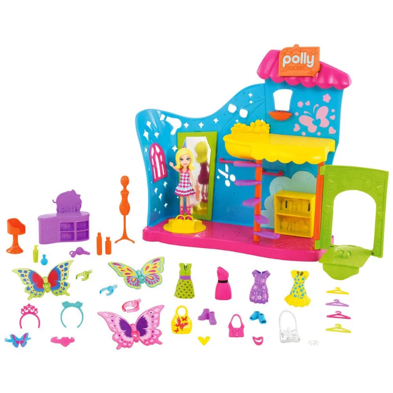 Playset com Boneca e Acessórios - Polly Pocket - Polly Transformação Borboleta - Mattel
