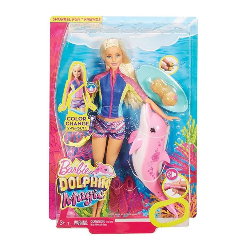 Barbie - Golfinho Mágico - Com Acessórios de Mergulho - Mattel