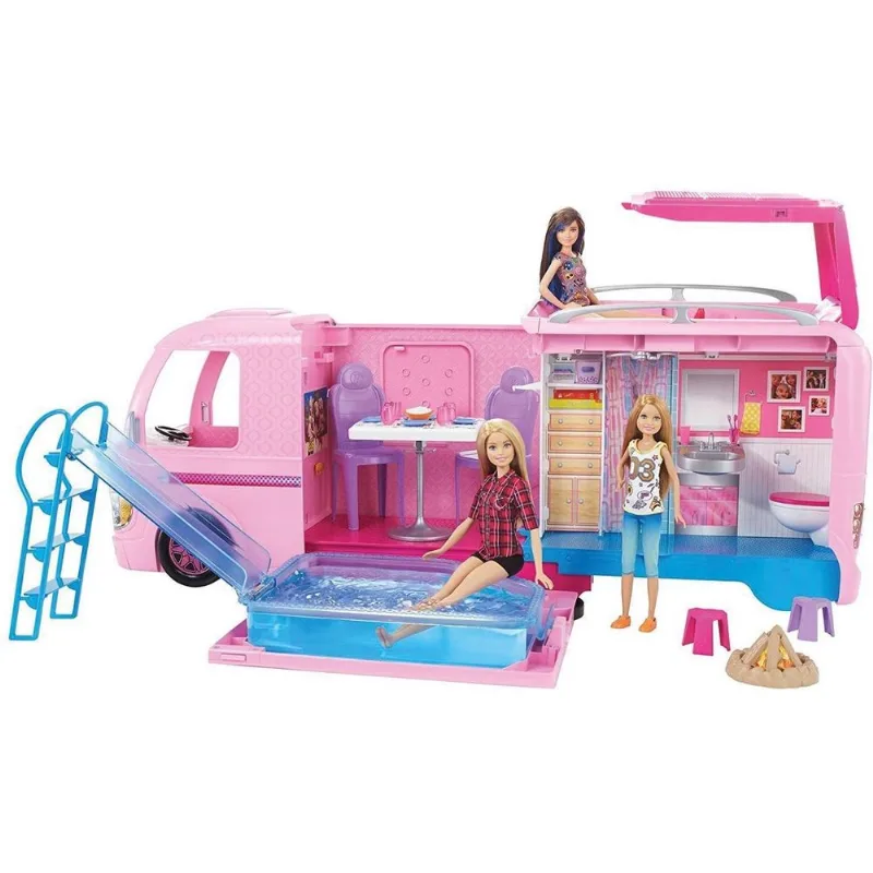 Barbie Real Trailer Dos Sonhos Camper Playset Mattel Fbr34