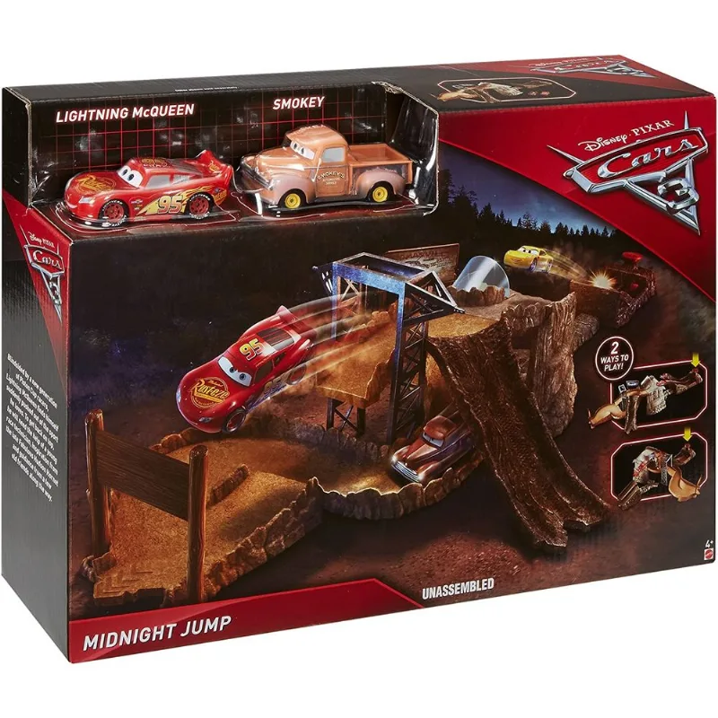 Pista Carros 3 - Midnight Run - Mega Salto - Disney Mattel